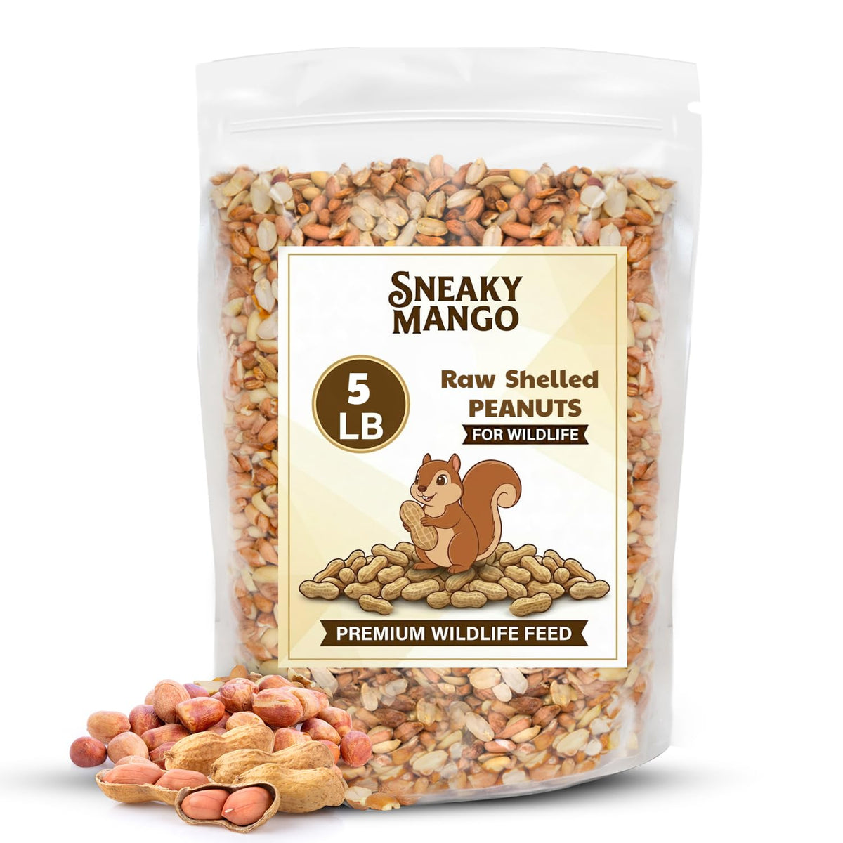 Raw Shelled Peanuts 5 Pounds K9559