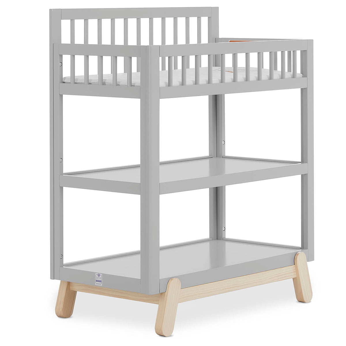 Baby Changing Table with Safety Rails and Storage Shelves W805