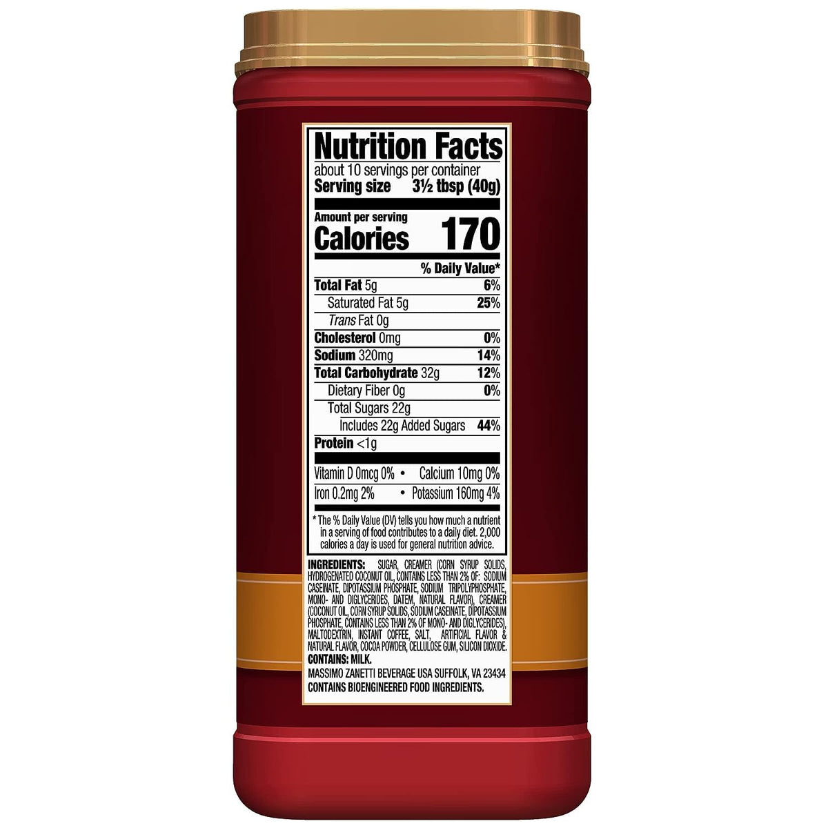Salted Caramel Instant Cappuccino 14 oz Pack of 6 O5721