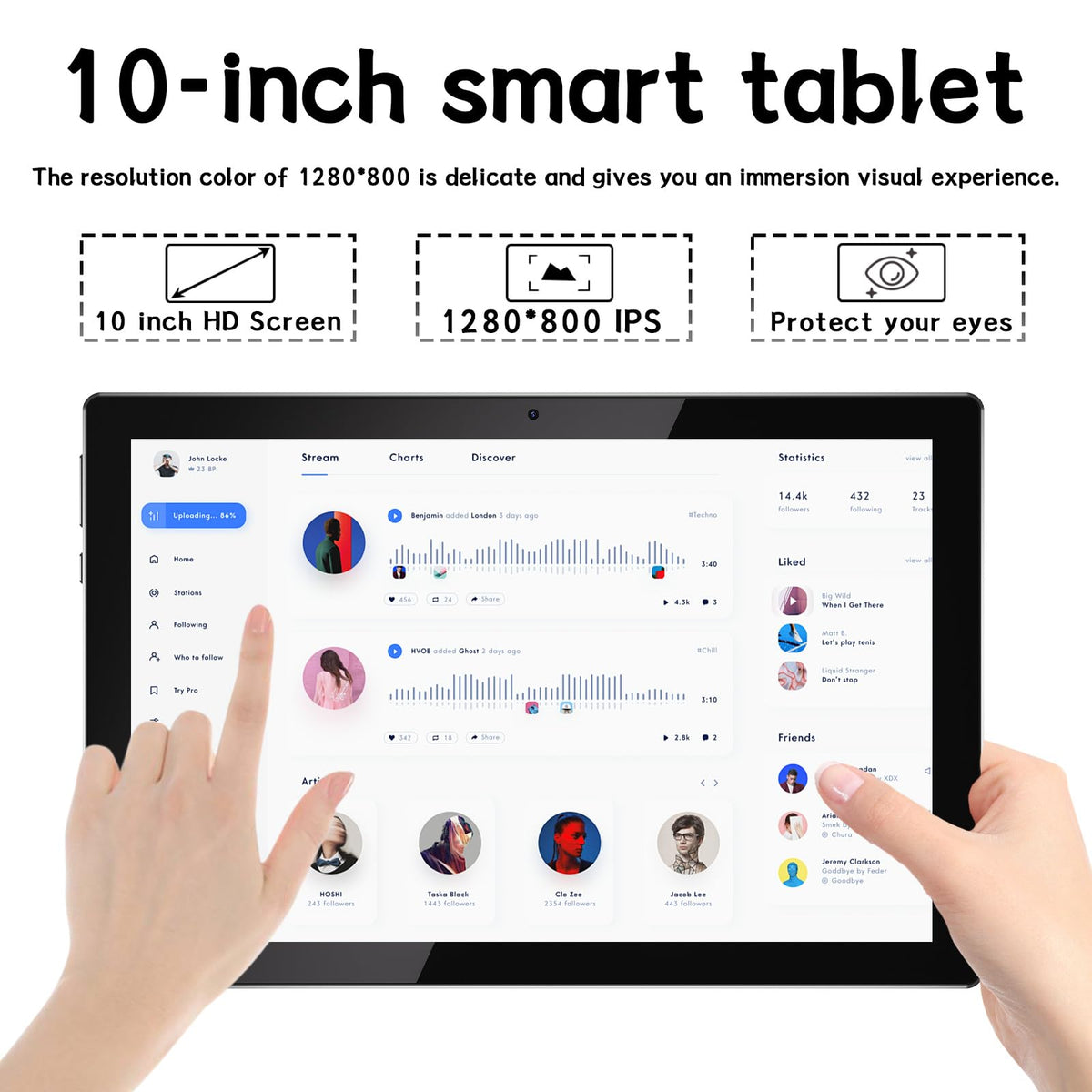10 Inch Android Tablet with Case and Stylus L566148