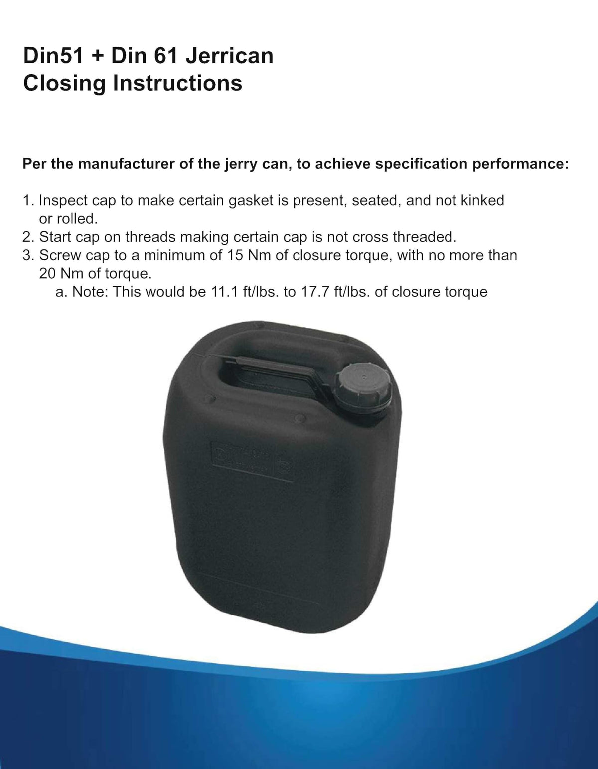 19 Liter (5 Gallon) Jerrican/Jug Overpack Kit S242