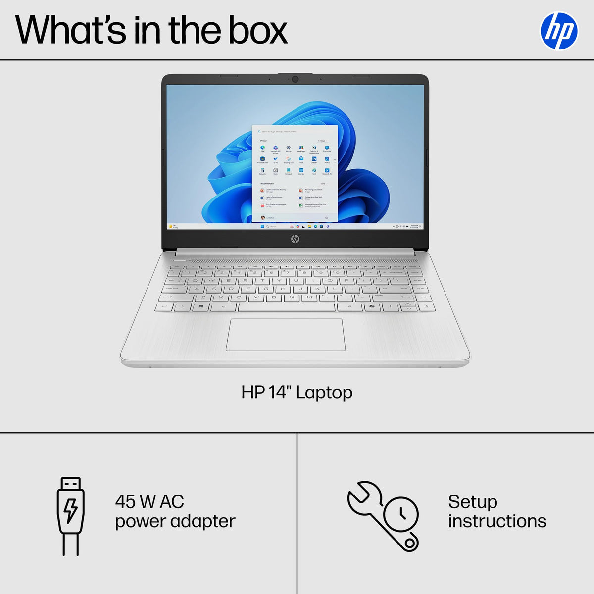 14 inch Laptop, Intel Celeron N4500, 4 GB RAM, 64 GB eMMC, Natural Silver Y6153