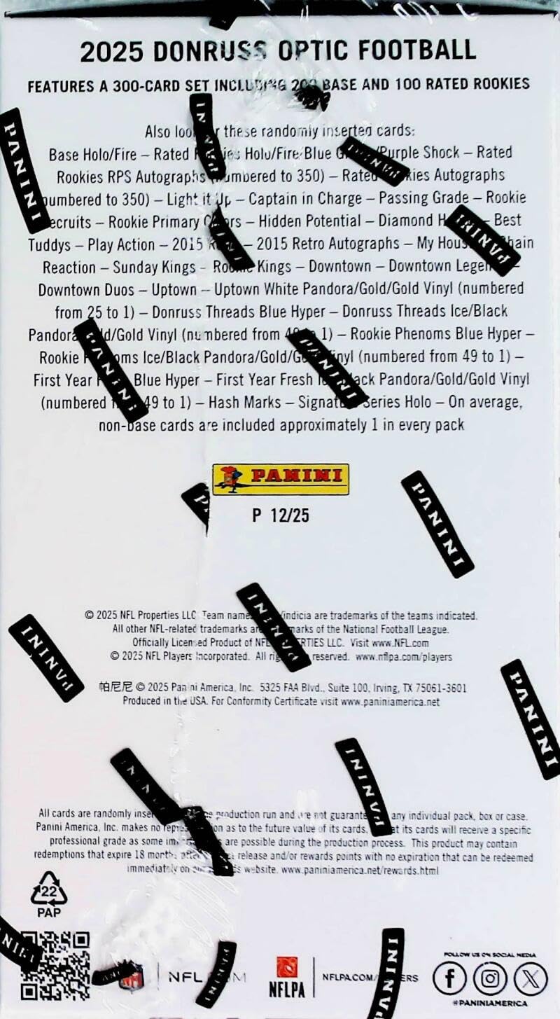 Football Trading Cards Blaster Box Z63593