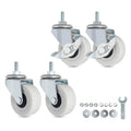 2 Inch PVC Threaded Stem Caster Wheels, Set of 4 K937887