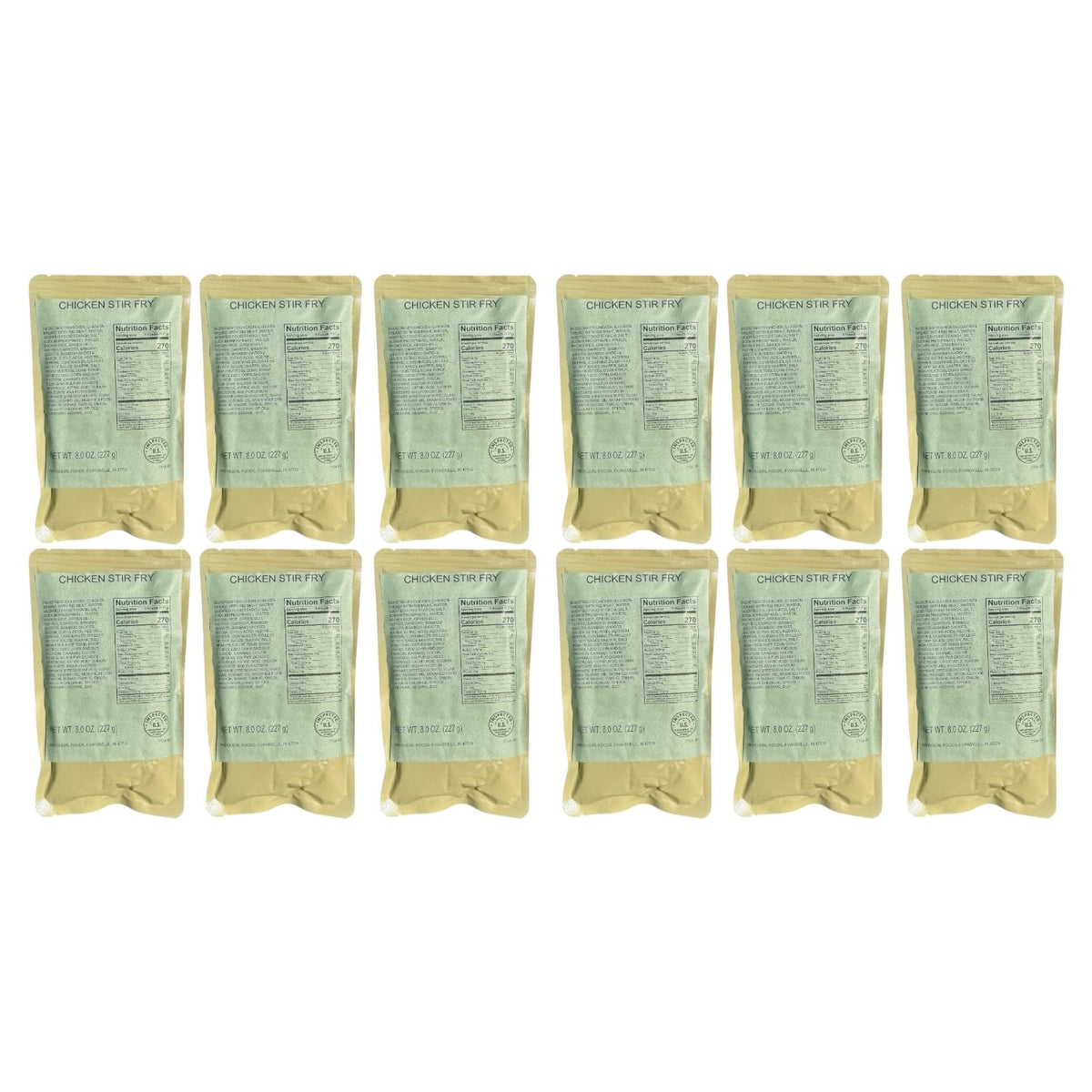 12 Pack Chicken Stir Fry Meal-Ready-to-Eat Entree M837