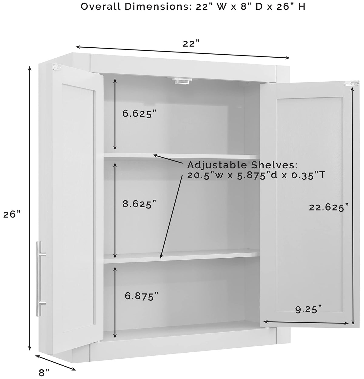 Wall Mount Medicine Cabinet A9899