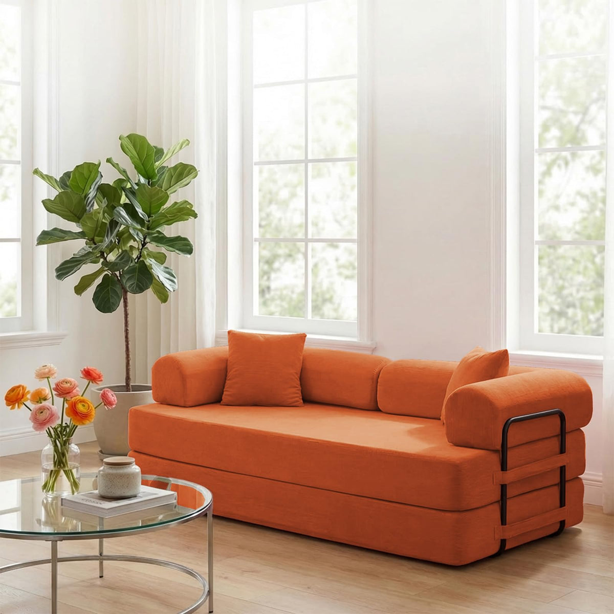 4-in-1 King Convertible Floor Sofa Bed A698824