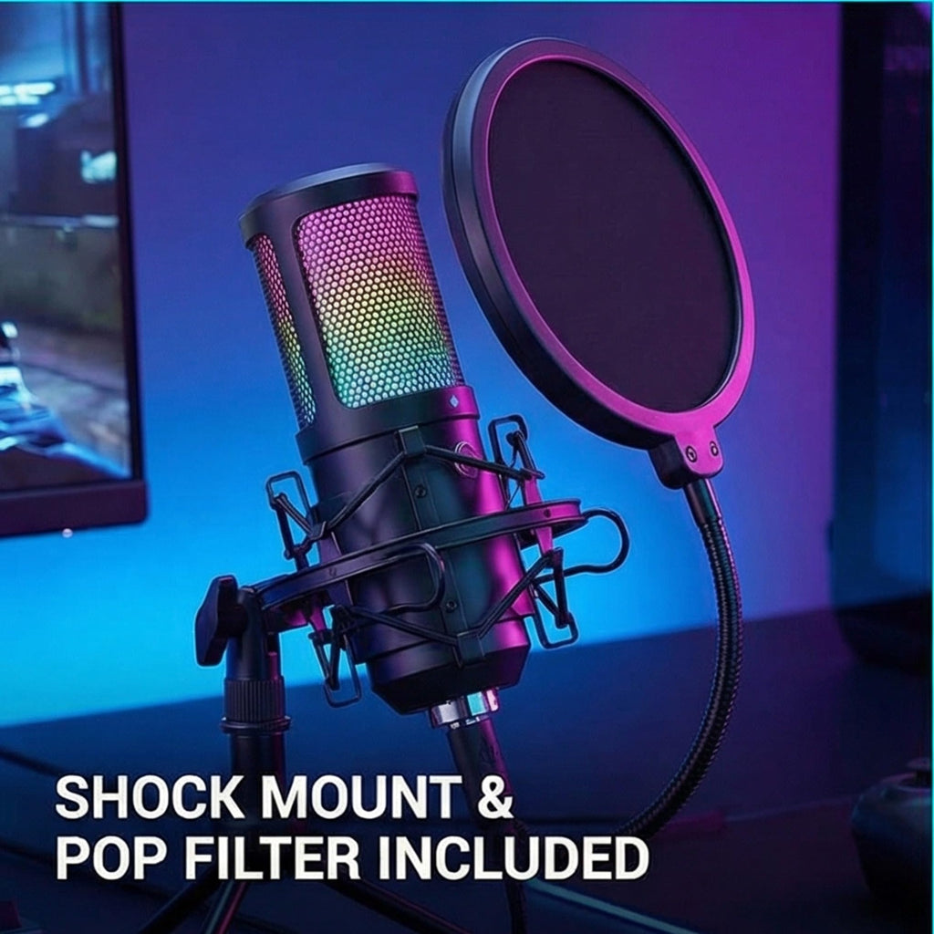USB Condenser Gaming Mic with Shock Mount U795