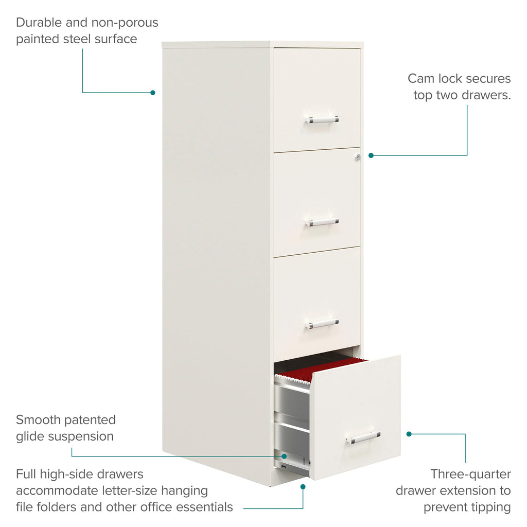 4 Drawer Vertical Steel File Cabinet T493460