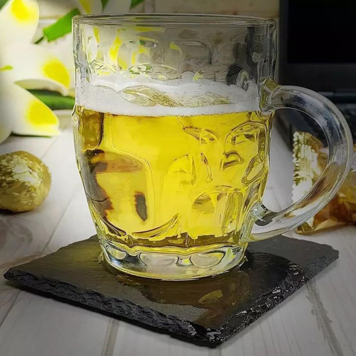 12pcs Natural Stone Cup Coasters M903