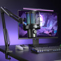 Wireless RGB Condenser Microphone with Boom Arm E6879