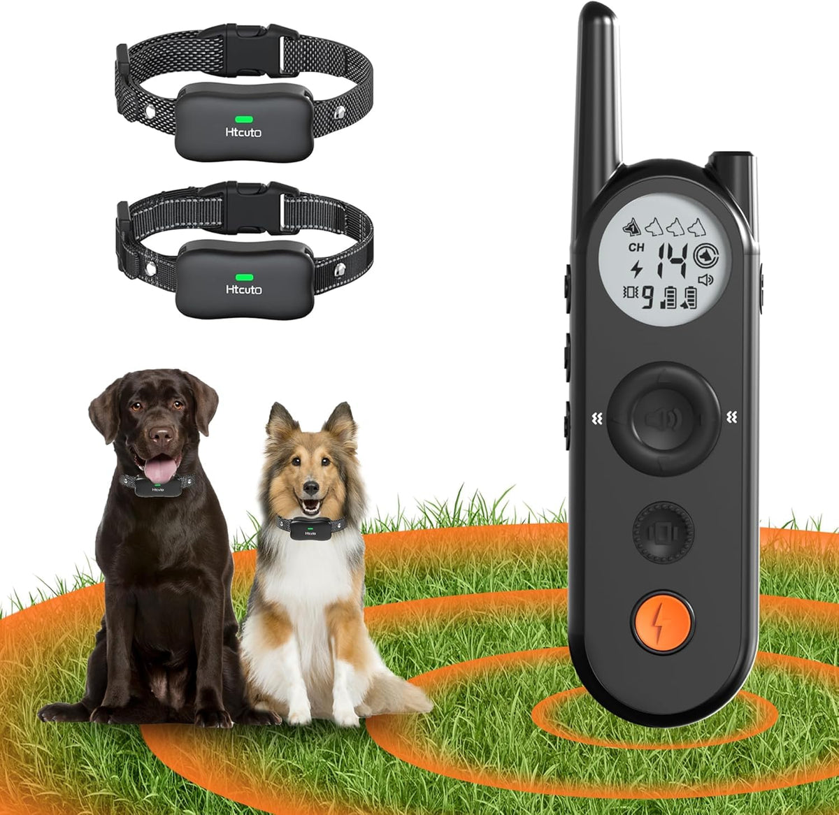 Wireless Dog Fence & Training Collar for 2 Dogs S17166