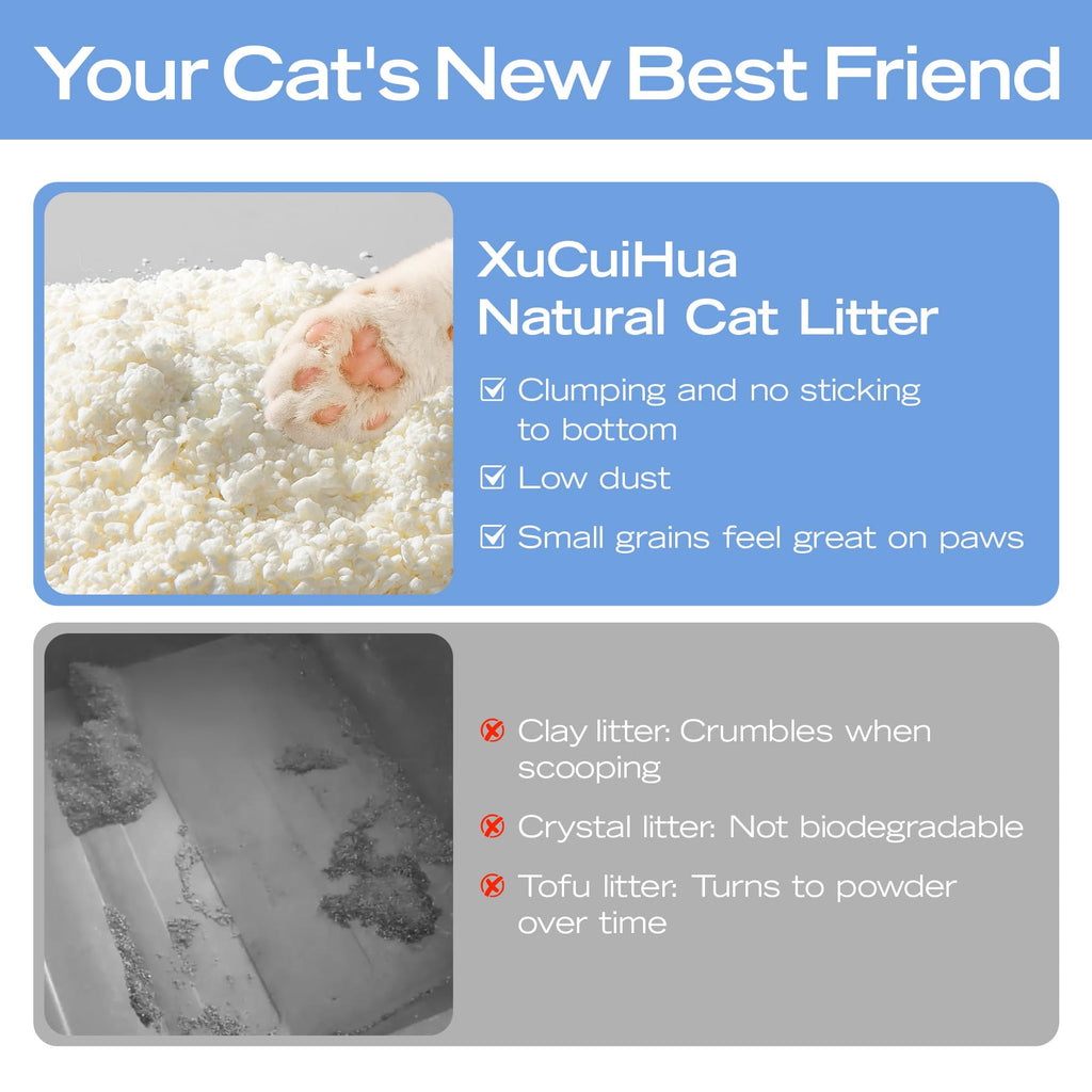 Unscented Plant-Based Clumping Cat Litter, 16.5 LB J7055
