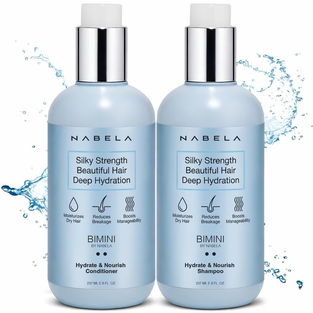 Shampoo and Conditioner Set with Hyaluronic Acid, Argan Oil & Shea Butter G131