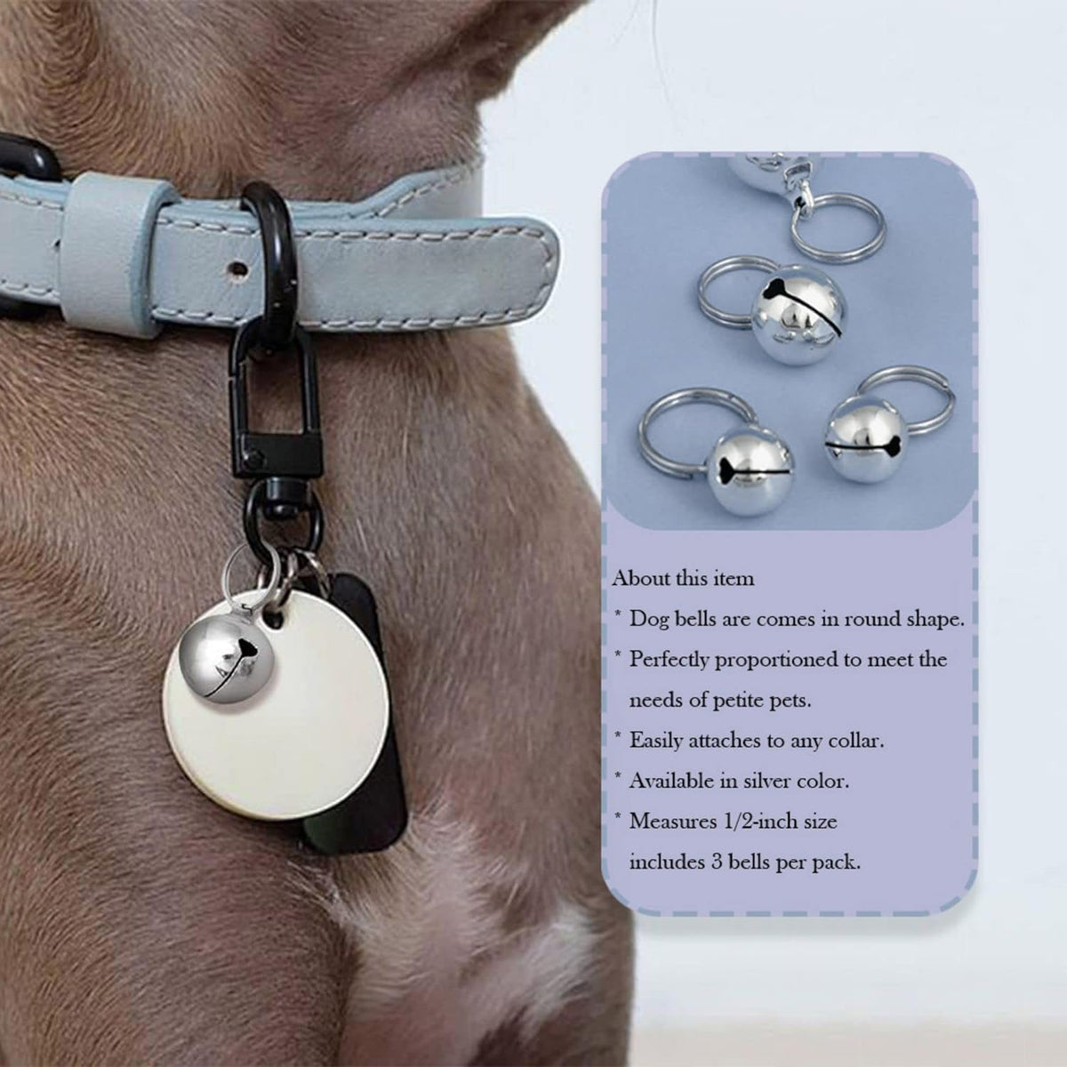 3 Pack Stainless Steel Pet Bells P698