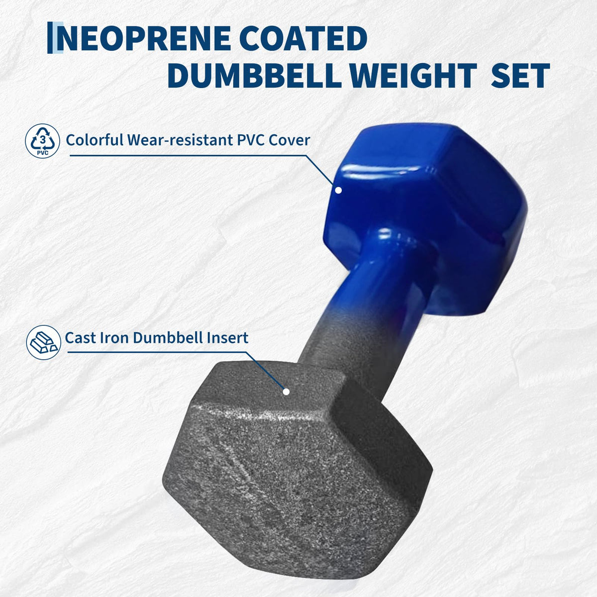 Neoprene Fixed Dumbbell Set V993662