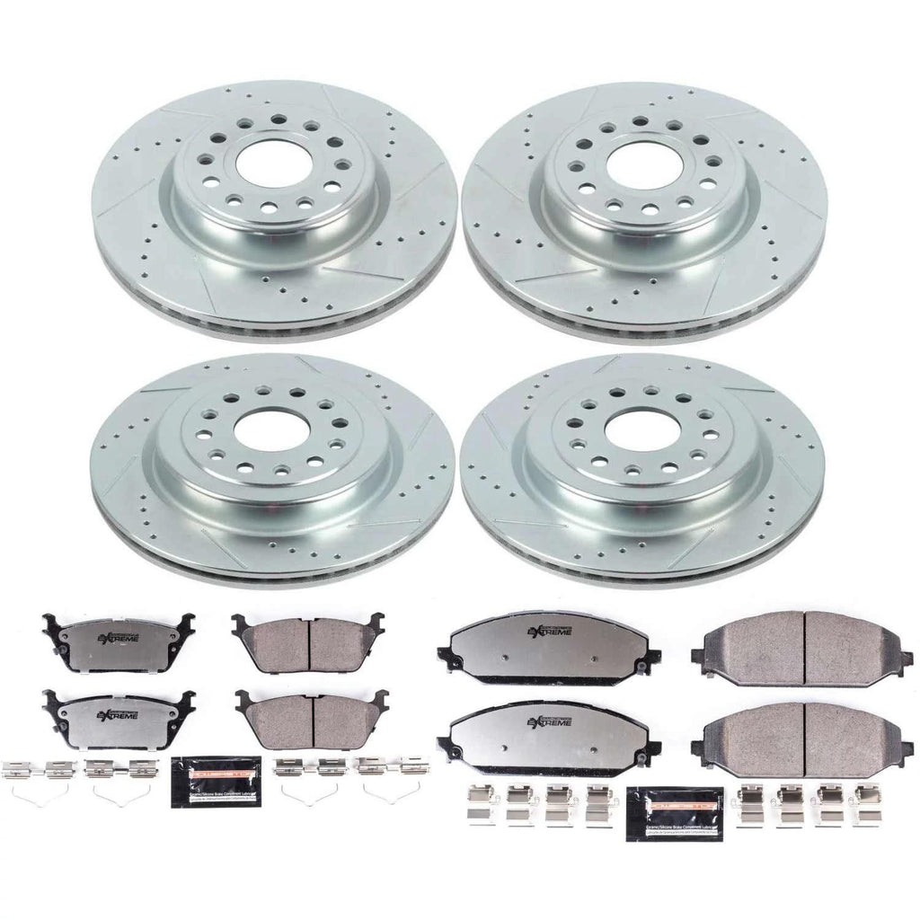 Front & Rear Brake Pad & Rotor Kit A307983