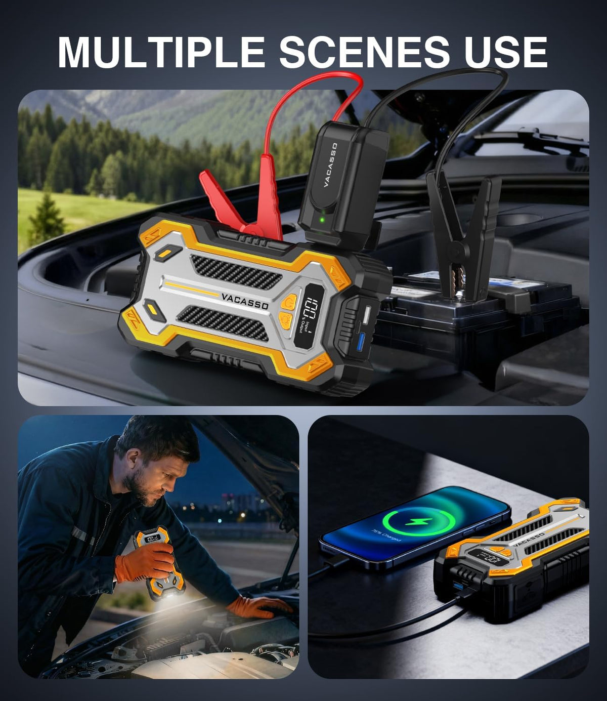 12V Portable Car Jump Starter O811