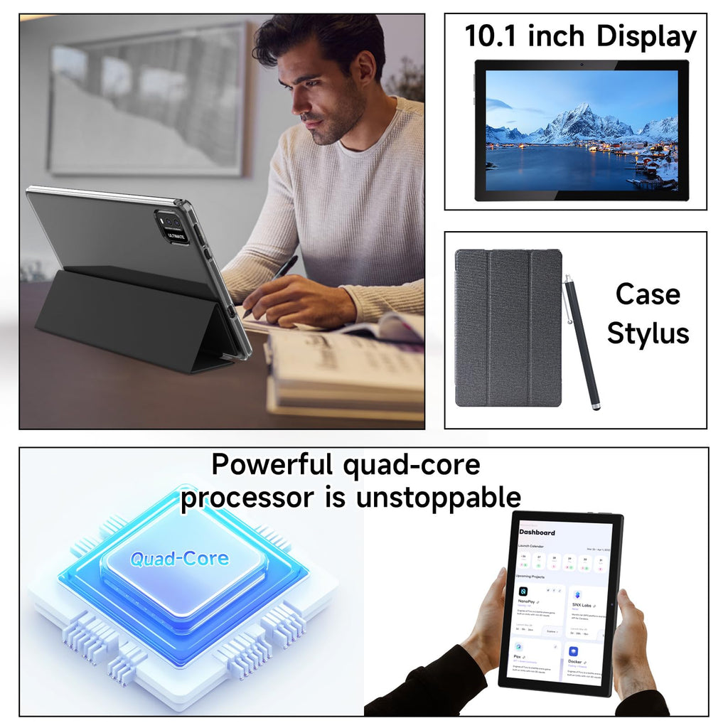 10 Inch Android Tablet with Case and Stylus L566148