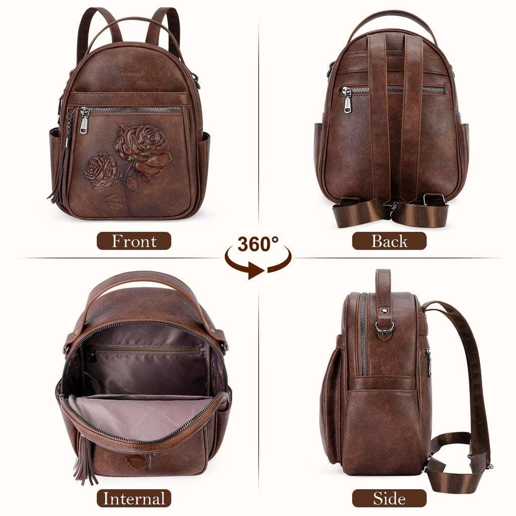 Vegan Leather Mini Backpack Purse G141