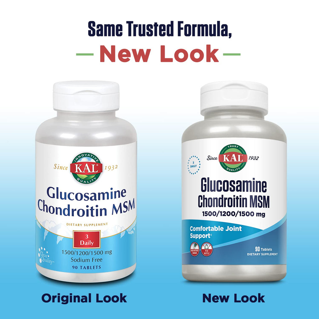 Glucosamine Chondroitin MSM Joint Support Supplement 90 Tablets E262