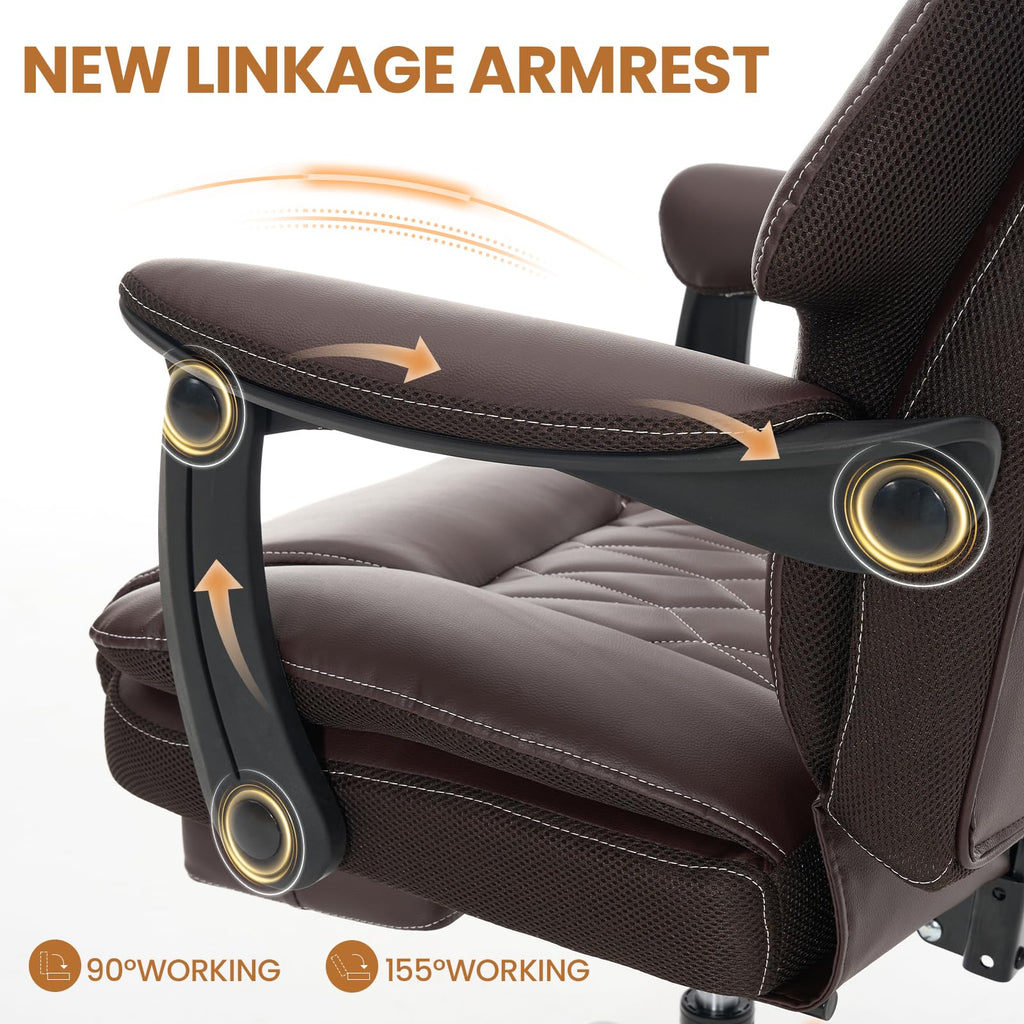 500lbs Big and Tall Office Chair with Footrest M93593