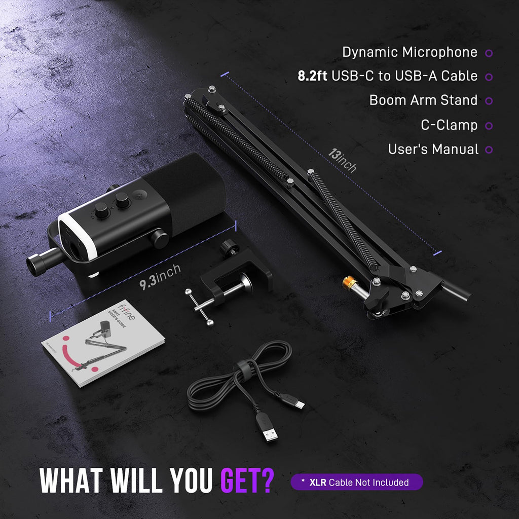 Dynamic XLR/USB Gaming Microphone Set S49169
