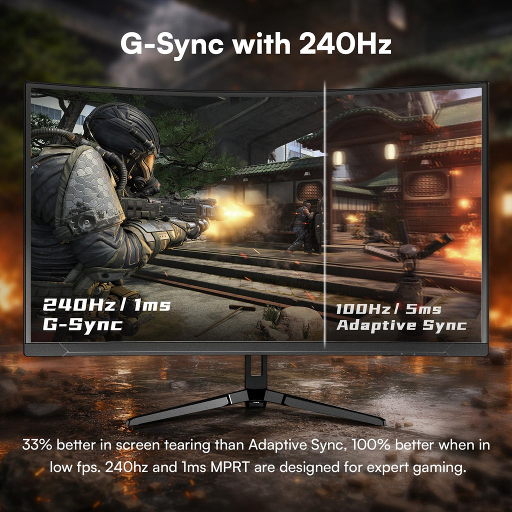 27 Inch 240Hz Curved Gaming Monitor 2K QHD L6780