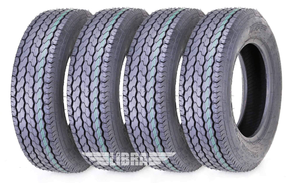4 Premium Trailer Tires ST 205/75D15 Deep Tread D185294