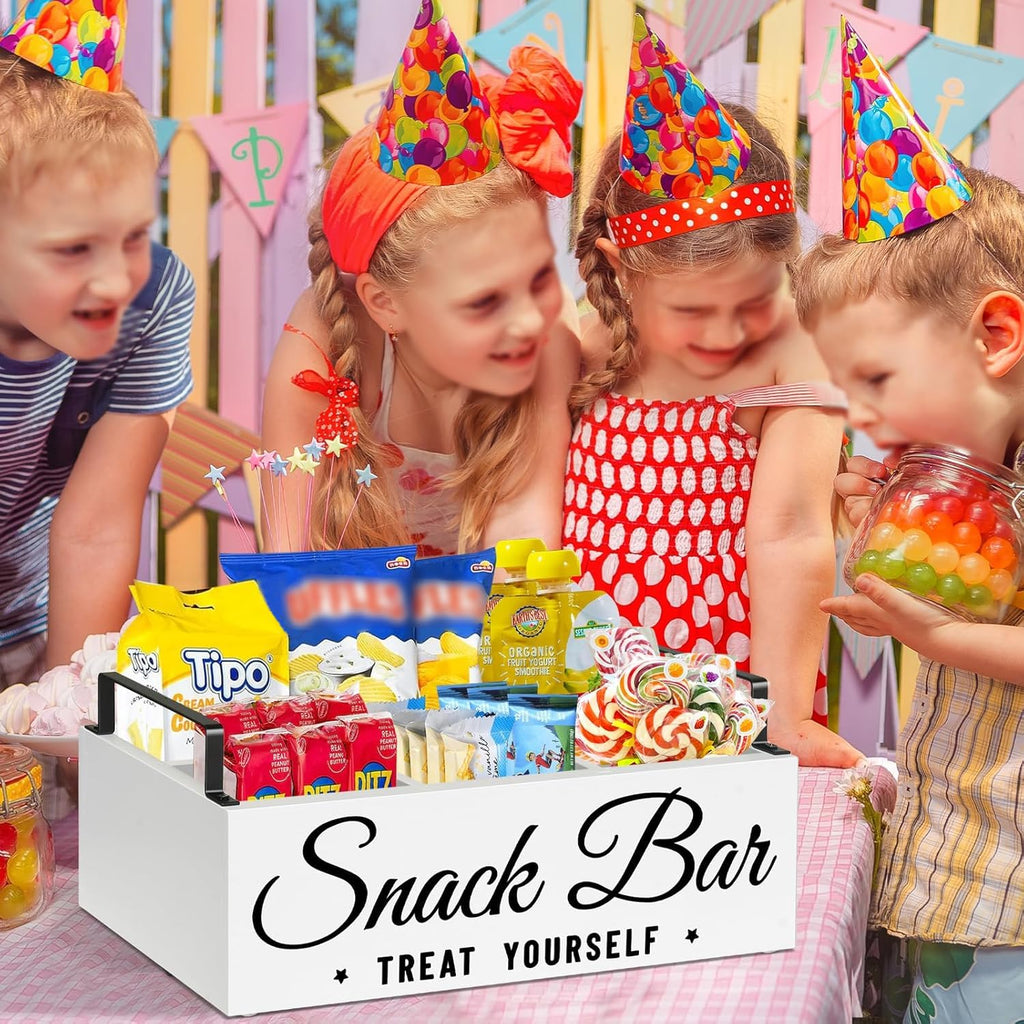Wood 4 Compartment Snack Organizer X56023