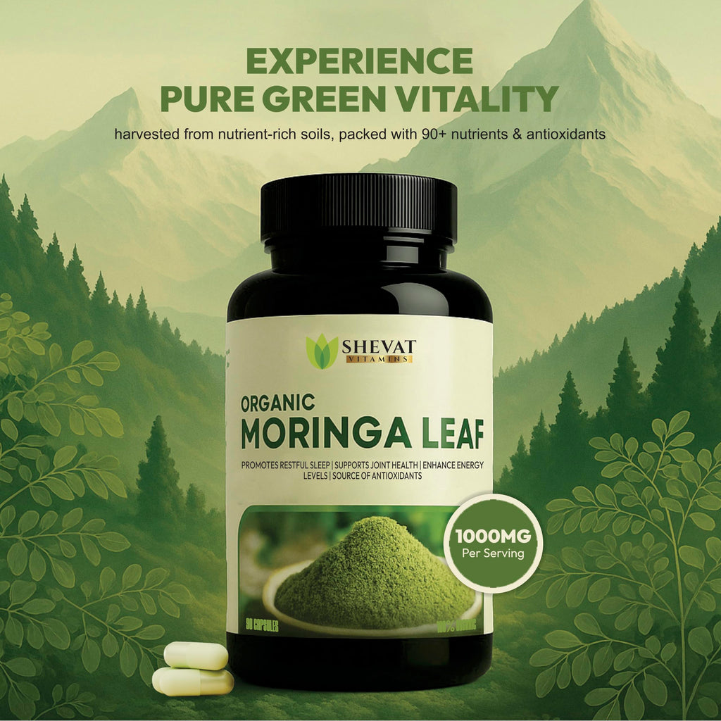 Organic Moringa Leaf Capsules 1000mg 90 Capsules B71317