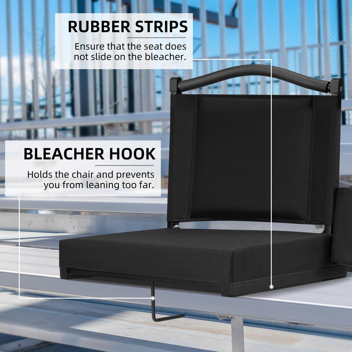 Stadium Seats with Back Support and Cushion F220