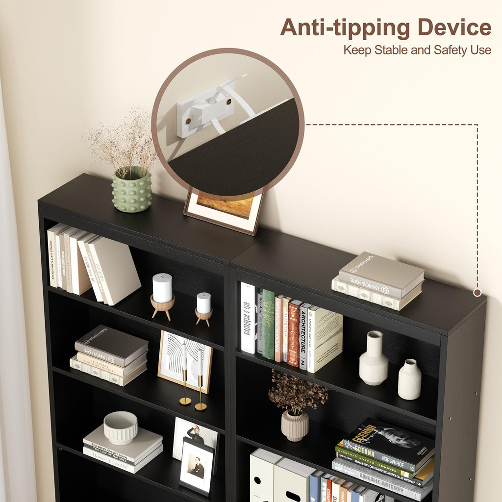71" H Tall Wood Bookshelf T74042