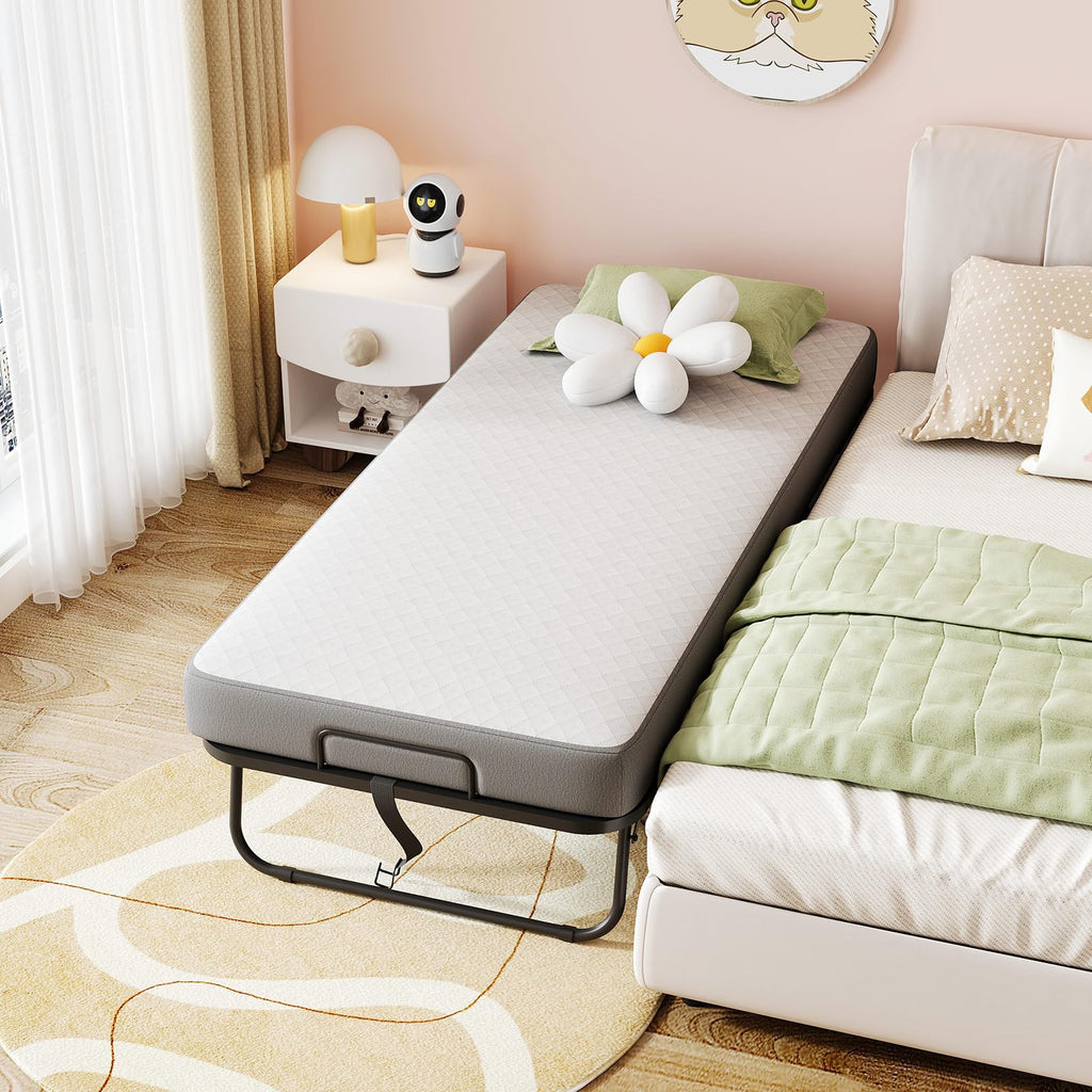 Folding Bed with Memory Foam Mattress Y306999