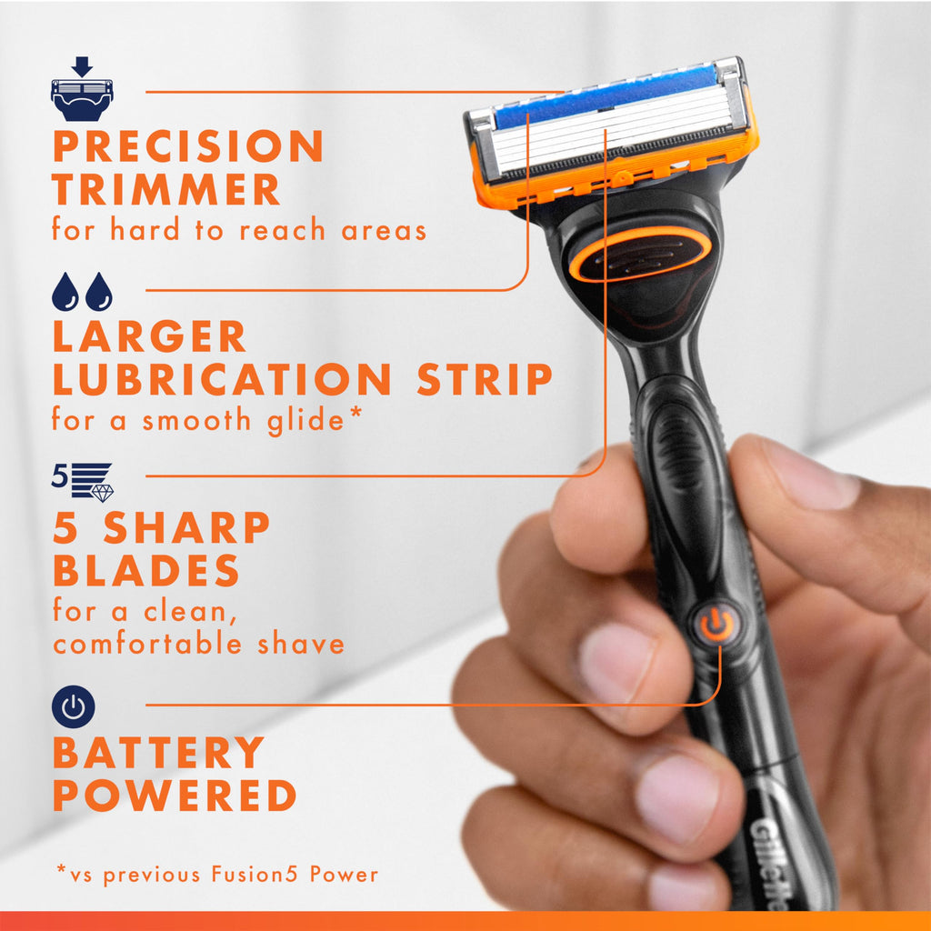 5-Blade Razor Refills with Precision Trimmer, 6 Count V4560