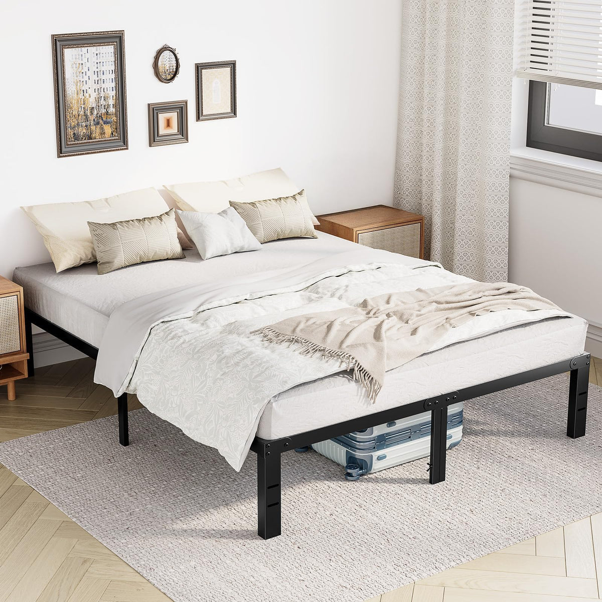 Full 12 Inch Metal Platform Bed Frame I92510
