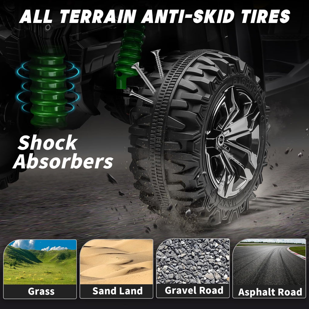 Green 24V 4 Wheeler ATV with Remote Control K454