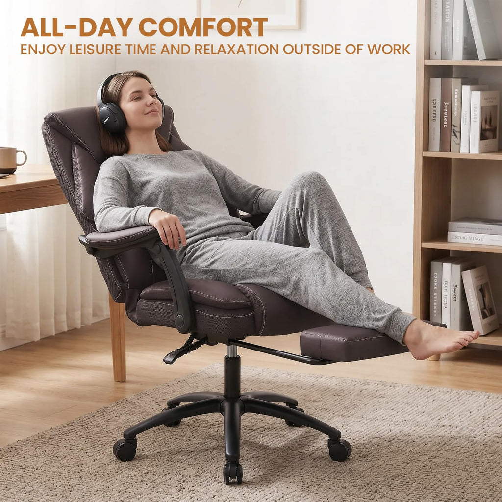 500lbs Big and Tall Office Chair with Footrest M93593