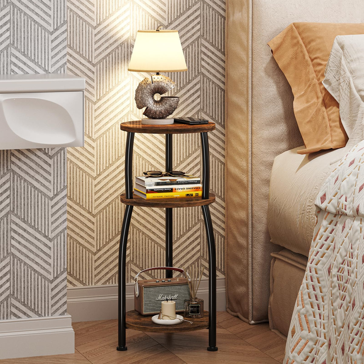 Round 3-Tier Side Table U659