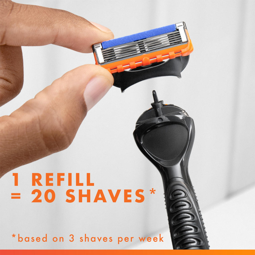 5-Blade Razor Refills with Precision Trimmer, 6 Count V4560