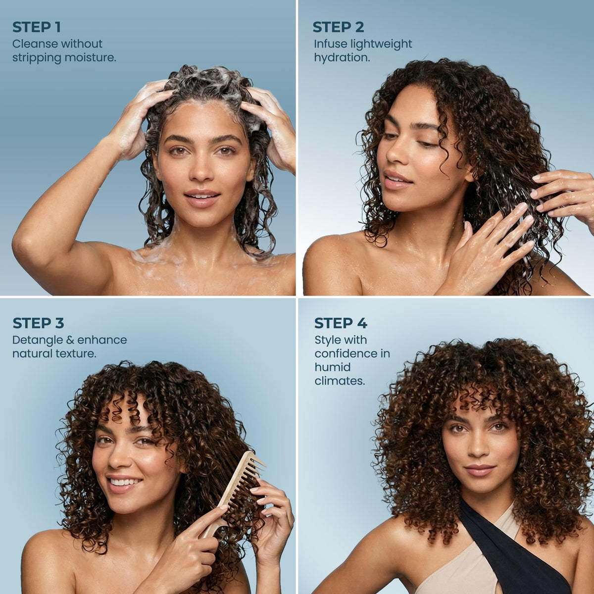 Shampoo and Conditioner Set with Hyaluronic Acid, Argan Oil & Shea Butter G131