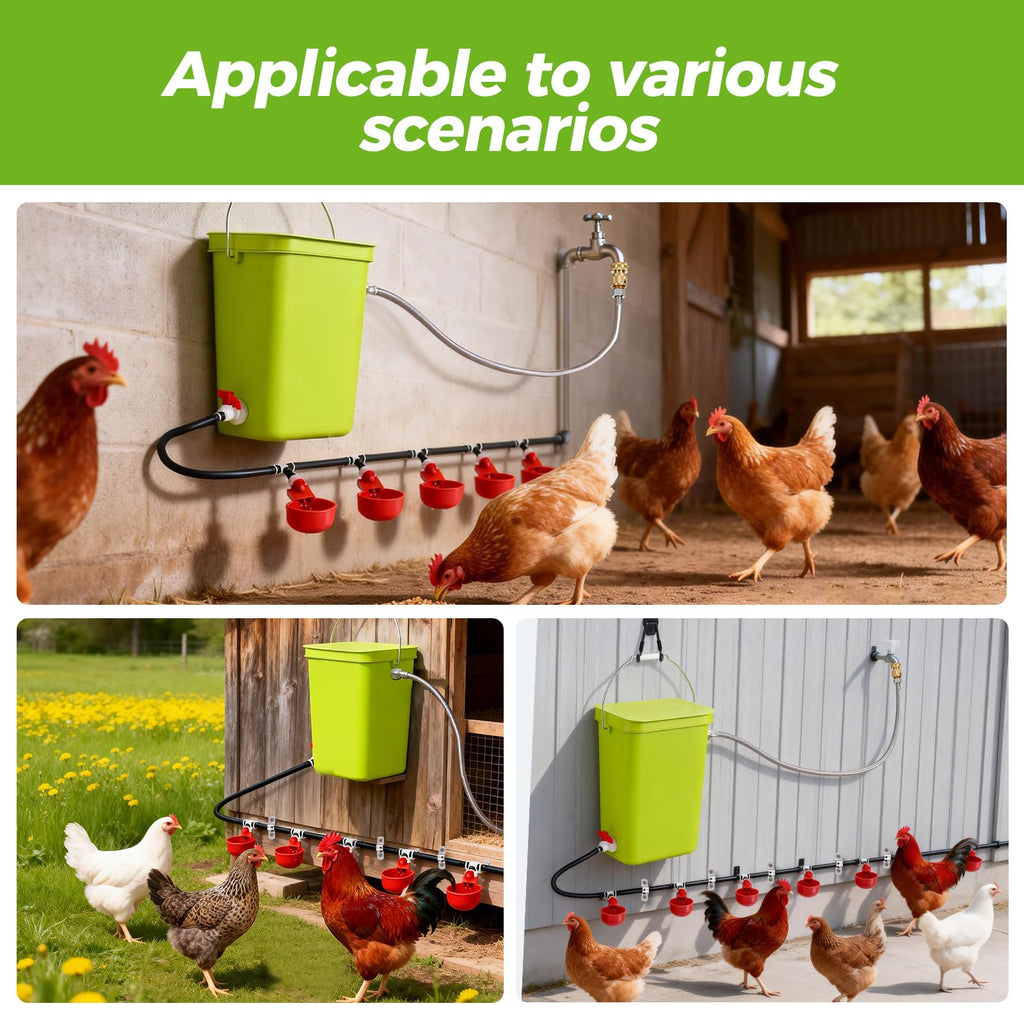 Automatic Chicken Waterer Set I2652
