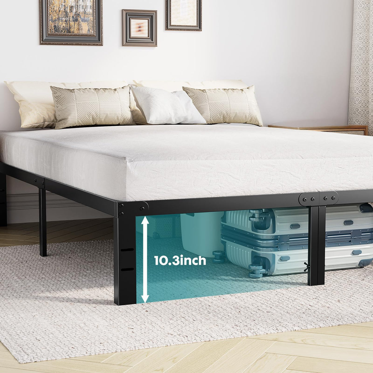 Full 12 Inch Metal Platform Bed Frame I92510