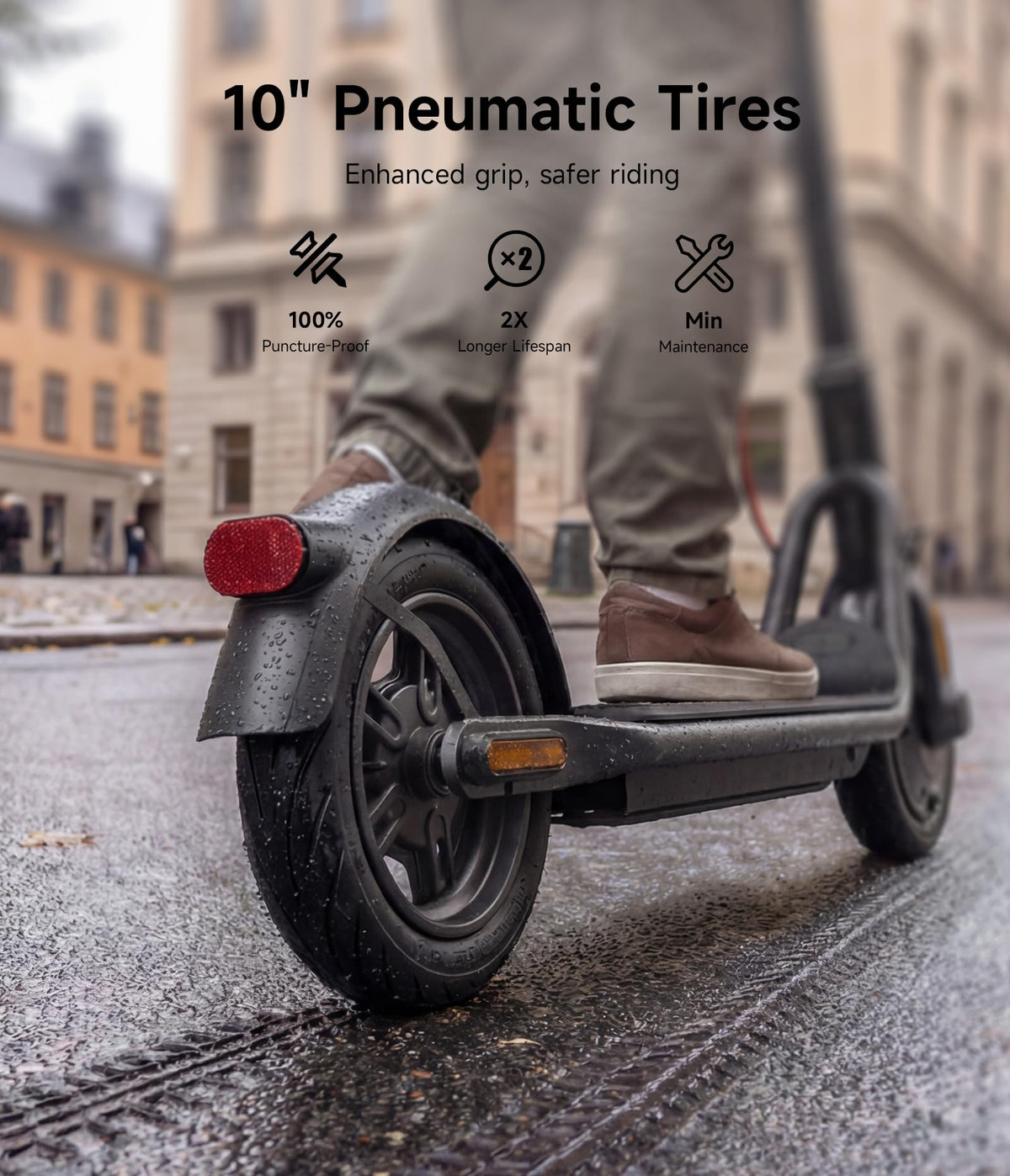 Electric Scooter with Dual Brake Suspension V185284