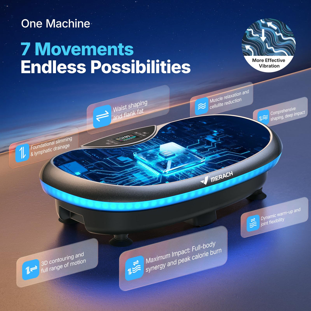 4D Vibration Plate Exercise Machine Q9922