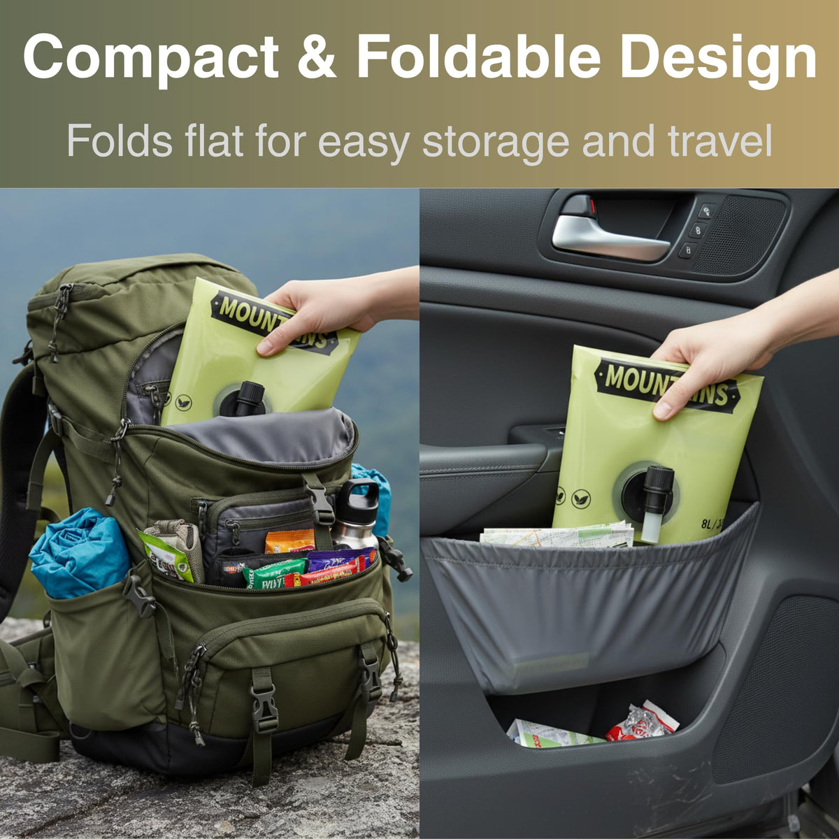 2 Gallon Collapsible Water Container with Spout P176182