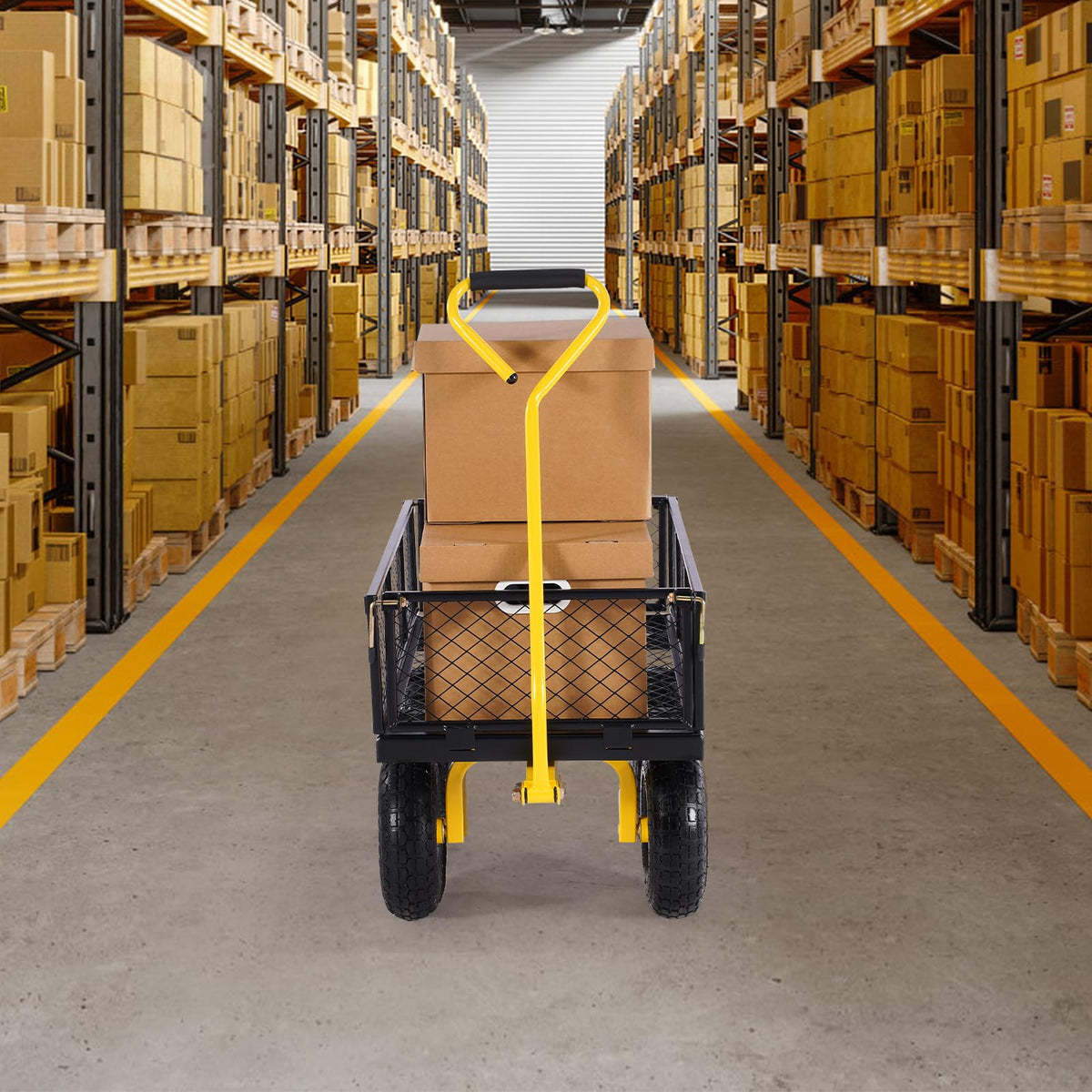 500lbs Steel Garden Cart J91515