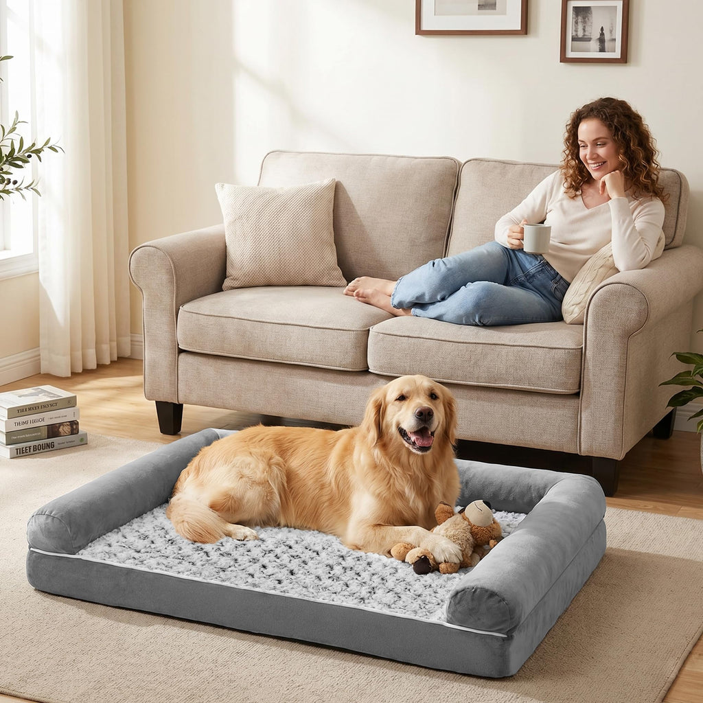 Waterproof Short Plush Orthopedic Dog Bed V864571