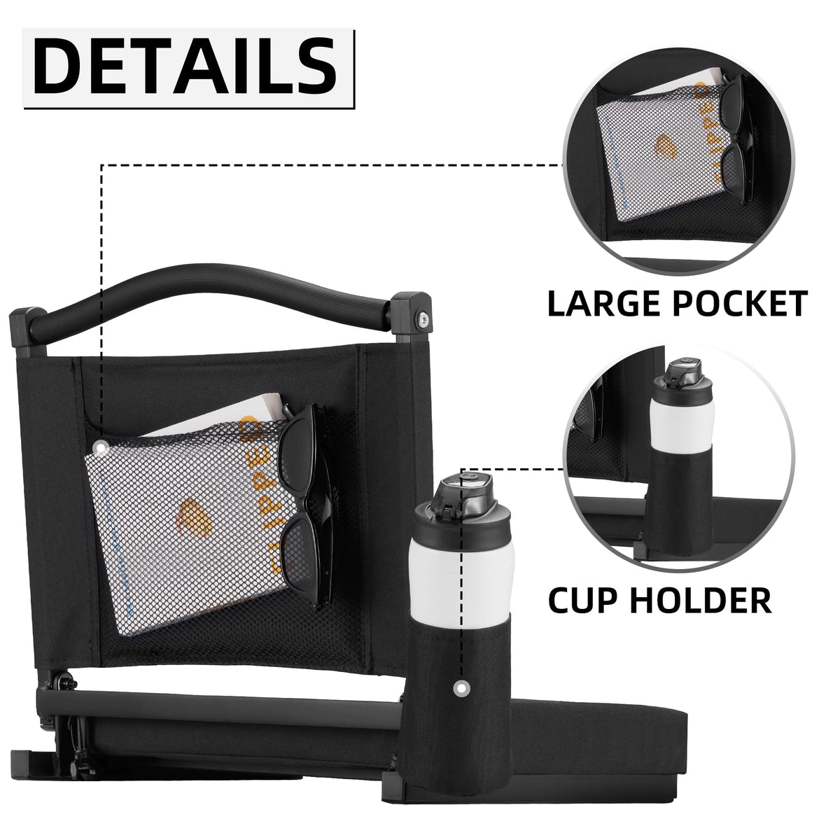 Stadium Seats with Back Support and Cushion F220
