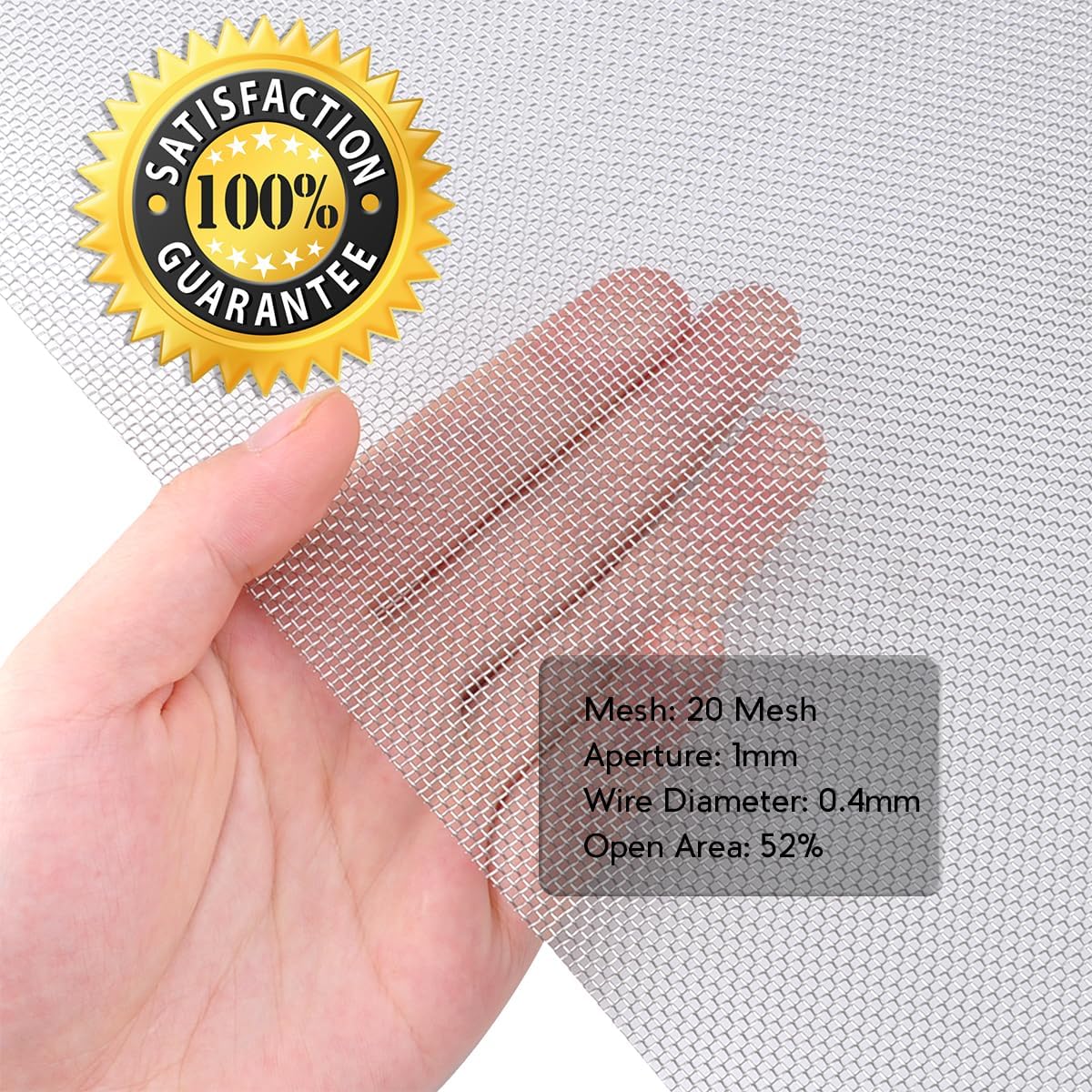 1 Piece Woven 304 Stainless Steel Mesh 20 Mesh T191